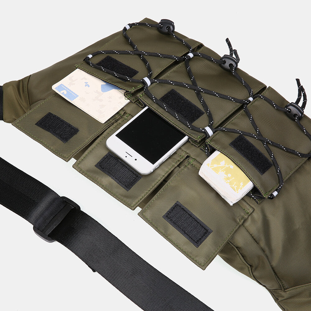 Men Women Fashion Multi-pocket Light Weight Shoulder Bag Crossbody