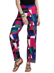 Women's Sporty Athleisure Yoga Stretchy Print Wide Leg Pants