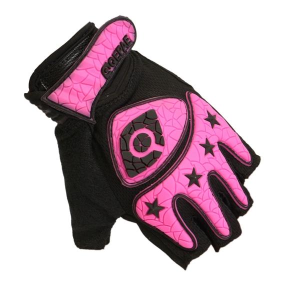 Motorcycle & Bicycle Half Finger Riding Gloves - Breathable & Durable