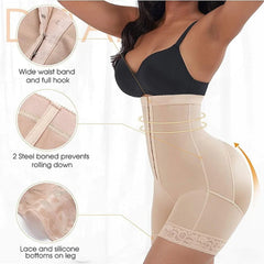 Women High Waist Body Shaper Butt Lifter Firm Control Shapewear Boyshorts