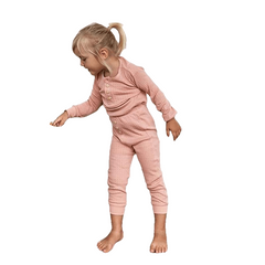 Elegant Nightwear Solid Color Pajamas Set For Unisex Kids - Sheseelady