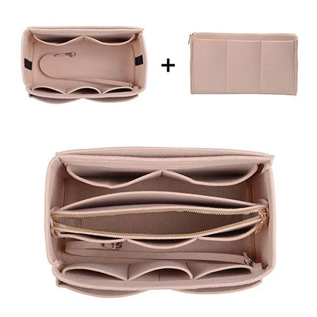 Make up Organizer Insert Bag For Handbag, Travel Inner Purse Portable Cosmetic Bag, Fit Cosmetic Bags Fit Speedy