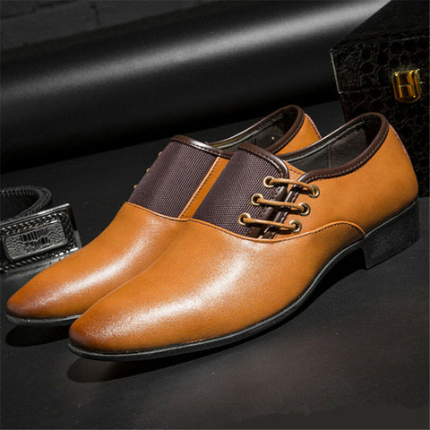 Men's Casual Office Formal Work Loafer Pointed Toe Business Dress Non Slip Shoes