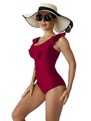 Women's Swimwear One Piece Monokini Bathing Suits Normal Swimsuit Slim Pure Color Black Red Blue Green Camisole Bodysuit Strap Bathing Suits New Vacation Fashion