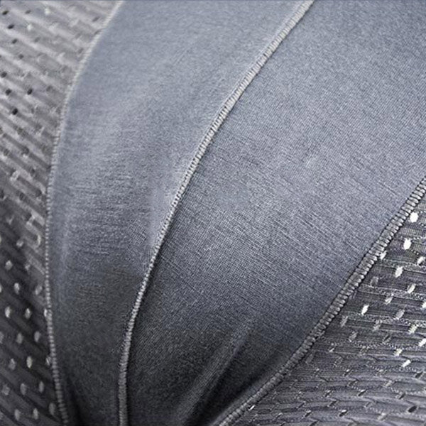 4 Pieces Mens Mesh Ice Silk Breathable Soft Underwear U Convex Mid Waist Boxers Briefs