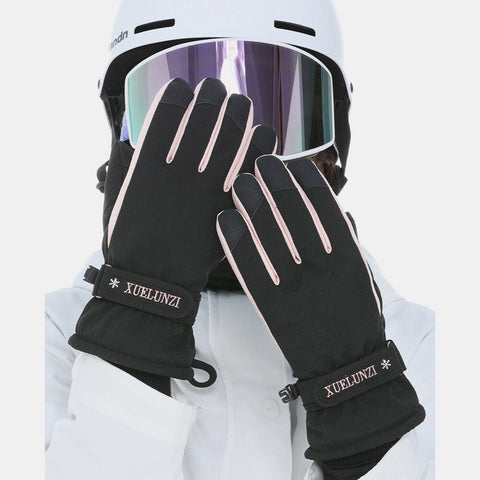 Women Screentouch Windproof Waterproof Riding Skiing Warm Sport Full-finger Gloves