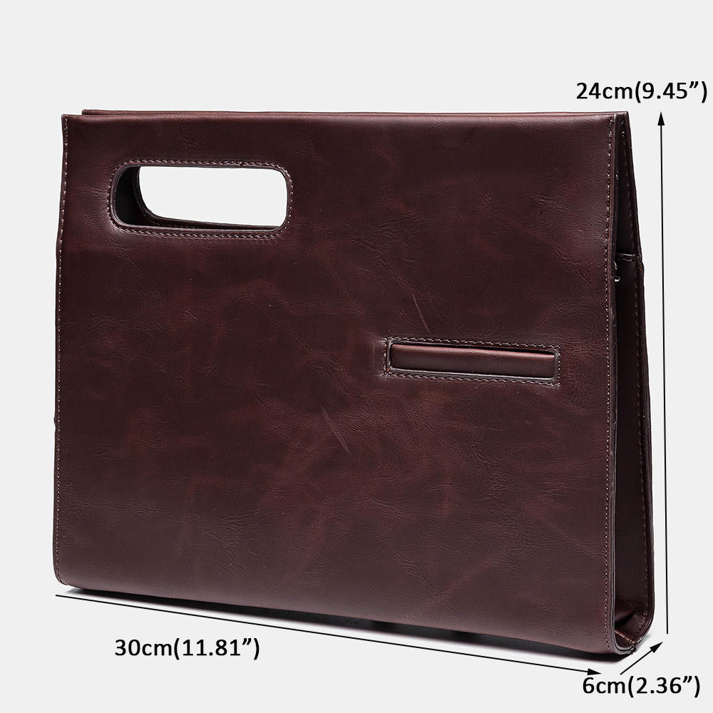 Men Leisure Large Capacity Minimalist Business Handbag Crossbody Bag