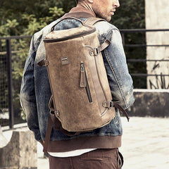 Men Vintage Large Capacity Backpack Casual Travel Bag
