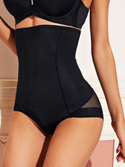 Flattering Contrast Mesh Shapewear Panty for a Sleek Silhouette