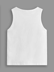 Tween Boy Casual Tank Top - Comfortable, Solid Color, Rib-Knit, Slight Stretch, Machine Washable