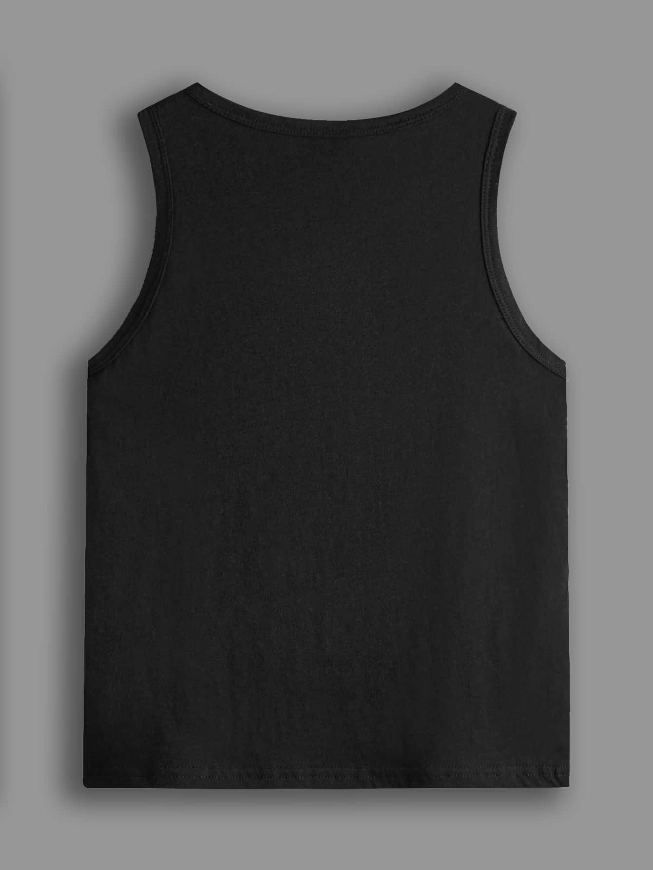 Tween Boy Casual Tank Top - Comfortable, Solid Color, Rib-Knit, Slight Stretch, Machine Washable