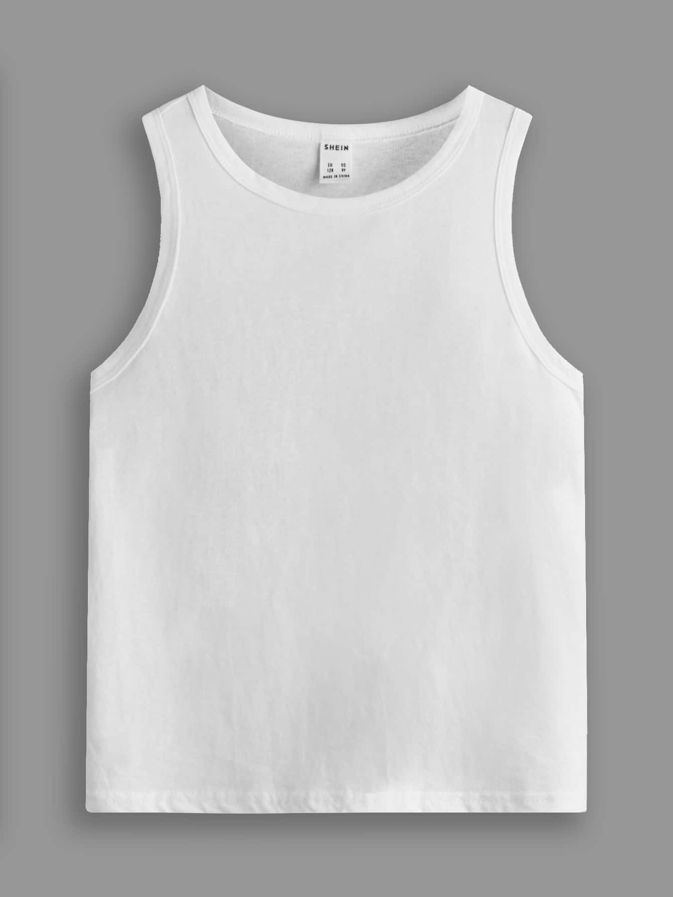 Tween Boy Casual Tank Top - Comfortable, Solid Color, Rib-Knit, Slight Stretch, Machine Washable