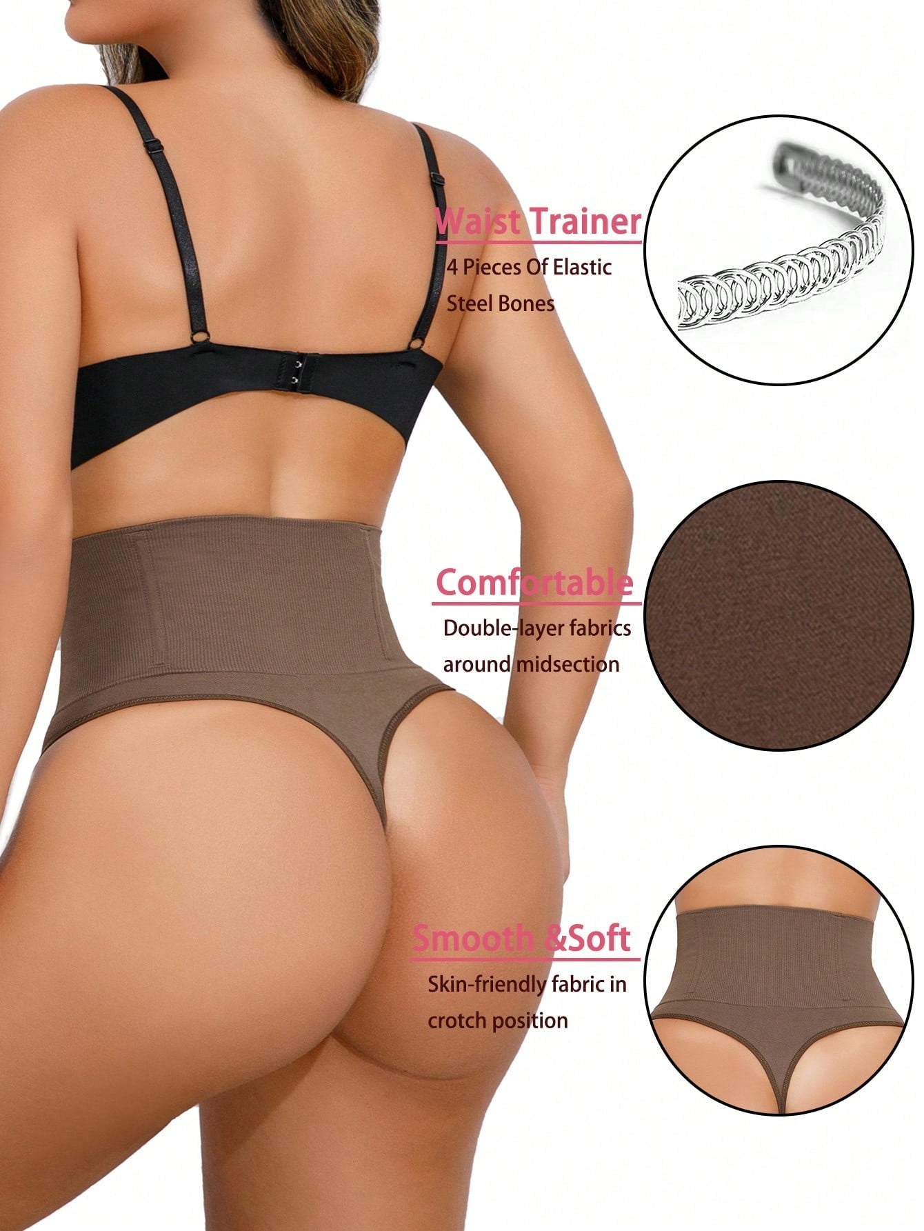 High Waist Tummy Control Butt-Lift Shapewear Panties for Women