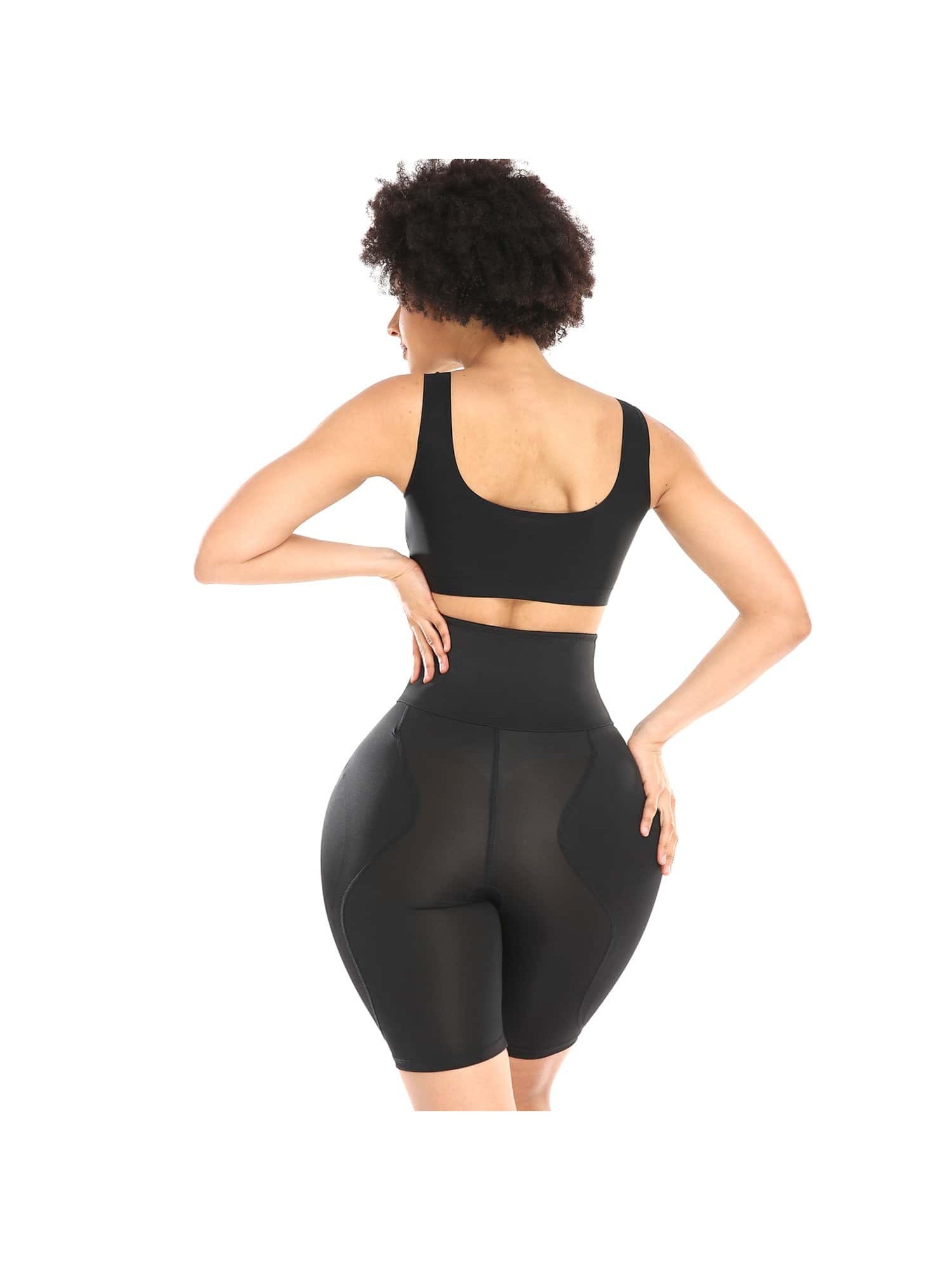 Women's High Waist Body Shaping Pants with Hip Lifting Pads for Sexy Curves