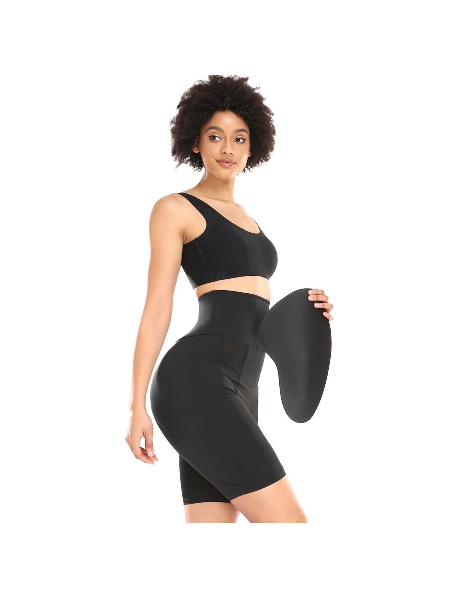 Women's High Waist Body Shaping Pants with Hip Lifting Pads for Sexy Curves