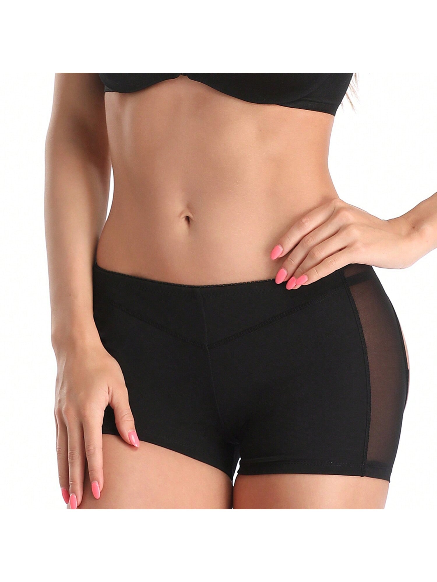 Hollow Out Seamless Butt Lifter Shapewear Shorts for Women - Sexy & Sporty