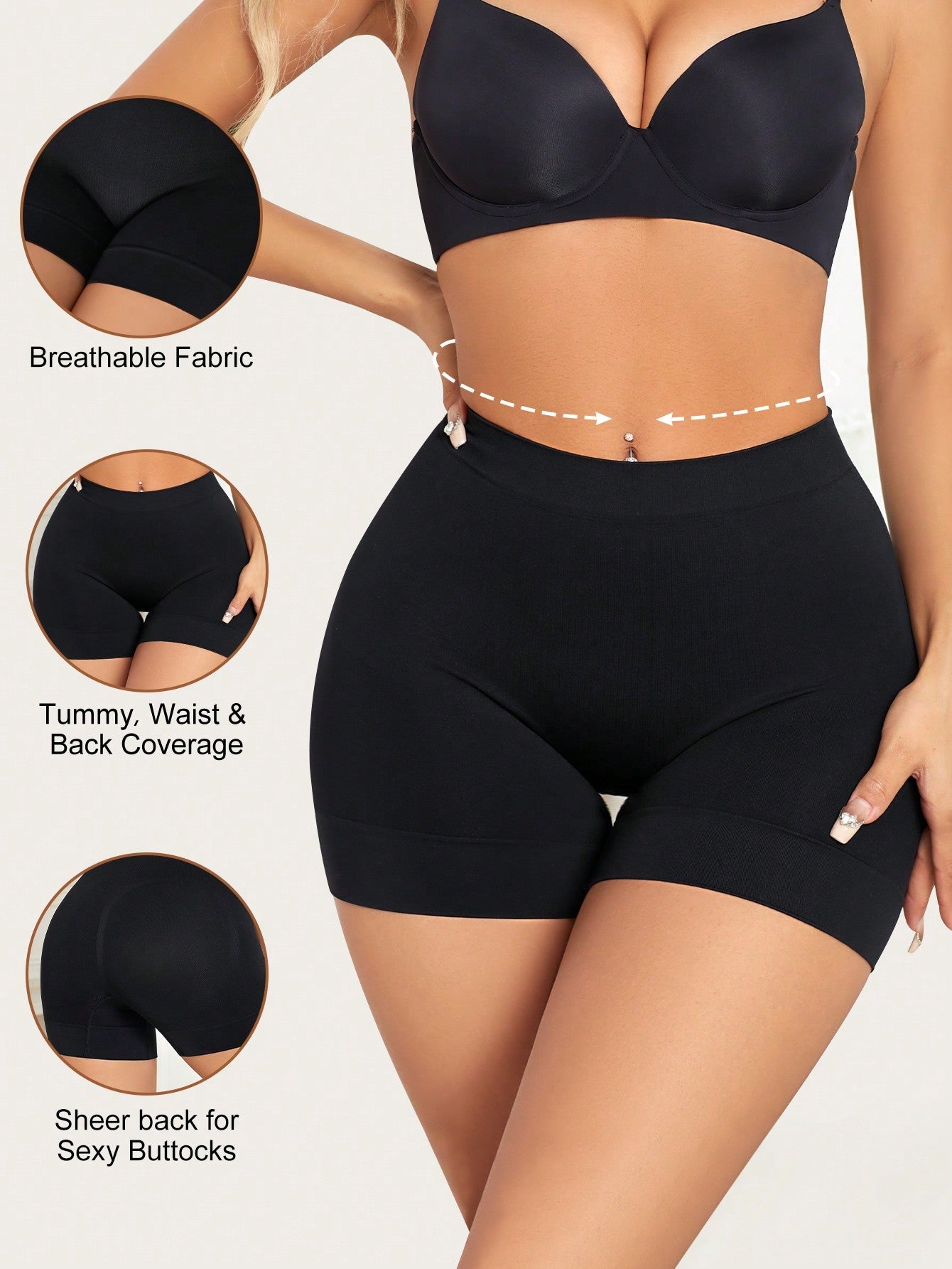 High Waist Tummy Control Shapewear Shorts for Women