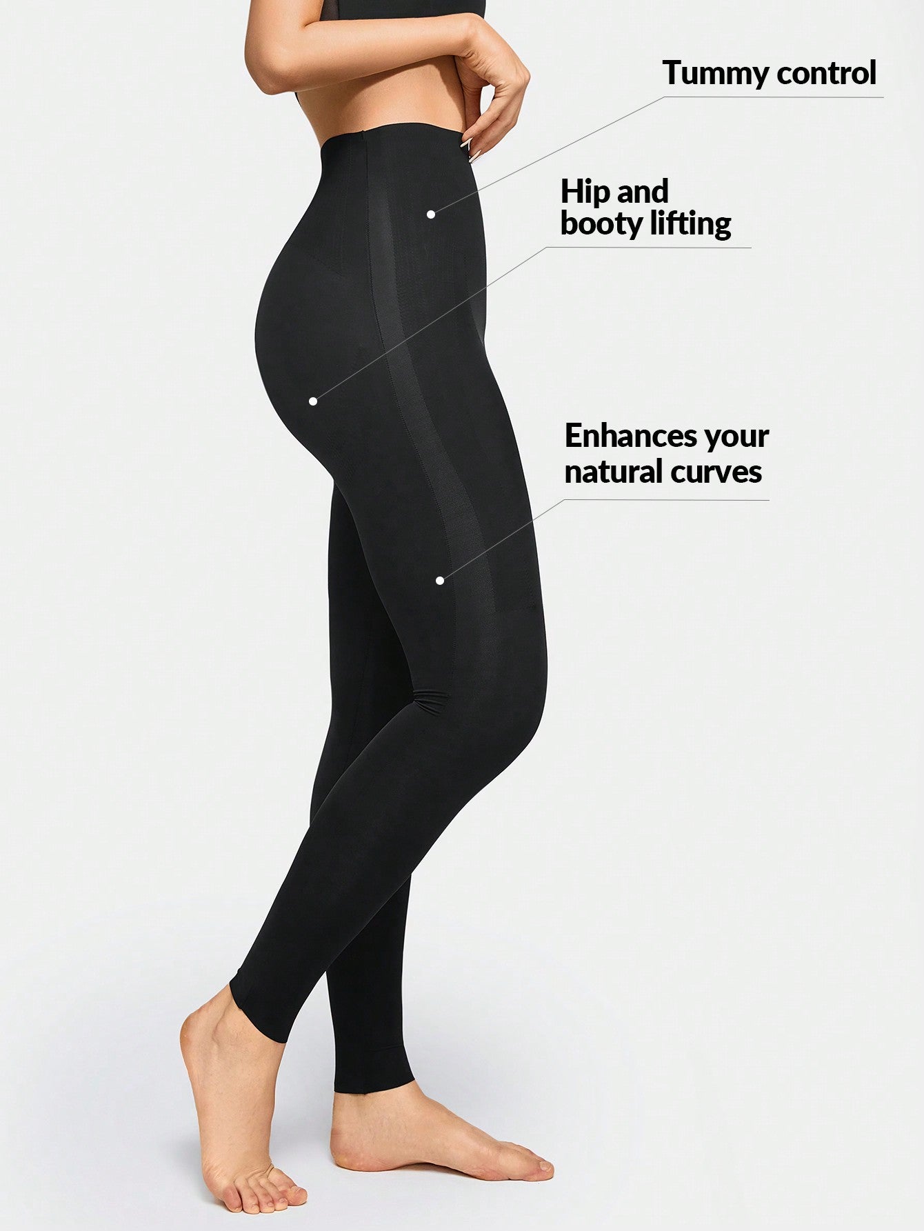 High Waist Shapewear Leggings for Tummy Control