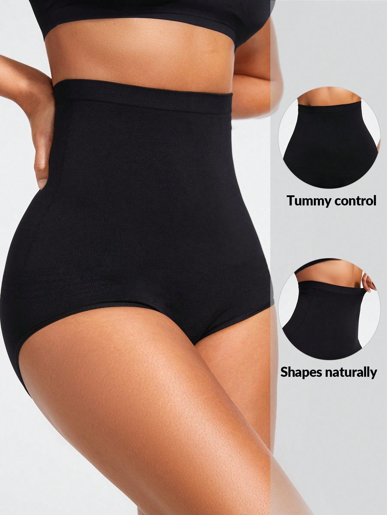 High-Waisted Seamless Shapewear Shorts - Tummy & Waist Control, Butt Lifter