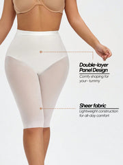 Women's High-Waisted Mesh Sheer Pants - Tummy Control & Butt Lift for Daily & Sports