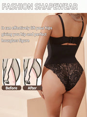 Women's Sexy Lace High Waist Tummy Control Shapewear Panties