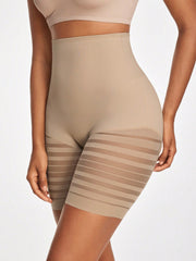 Women's Striped Shapewear Bottoms for Slimming and Comfort