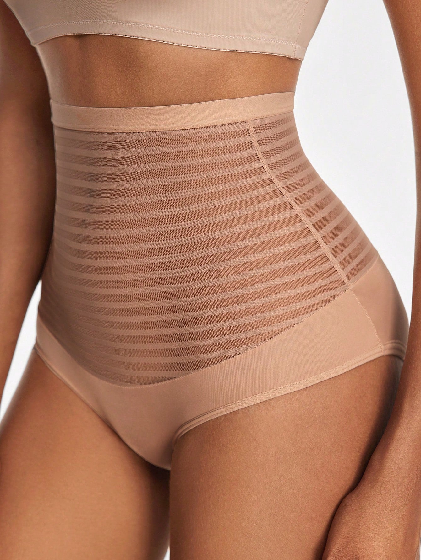 Women's High Waist Mesh Shapewear Bottoms