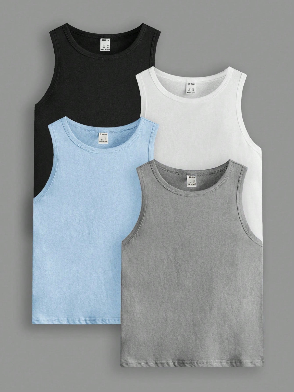 Tween Boy Casual Tank Top - Comfortable, Solid Color, Rib-Knit, Slight Stretch, Machine Washable