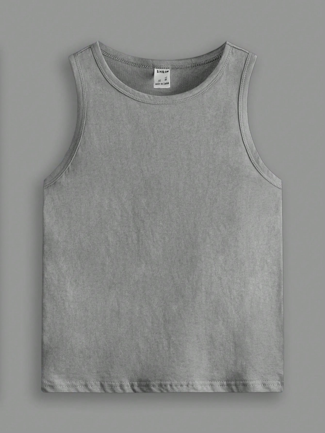 Tween Boy Casual Tank Top - Comfortable, Solid Color, Rib-Knit, Slight Stretch, Machine Washable