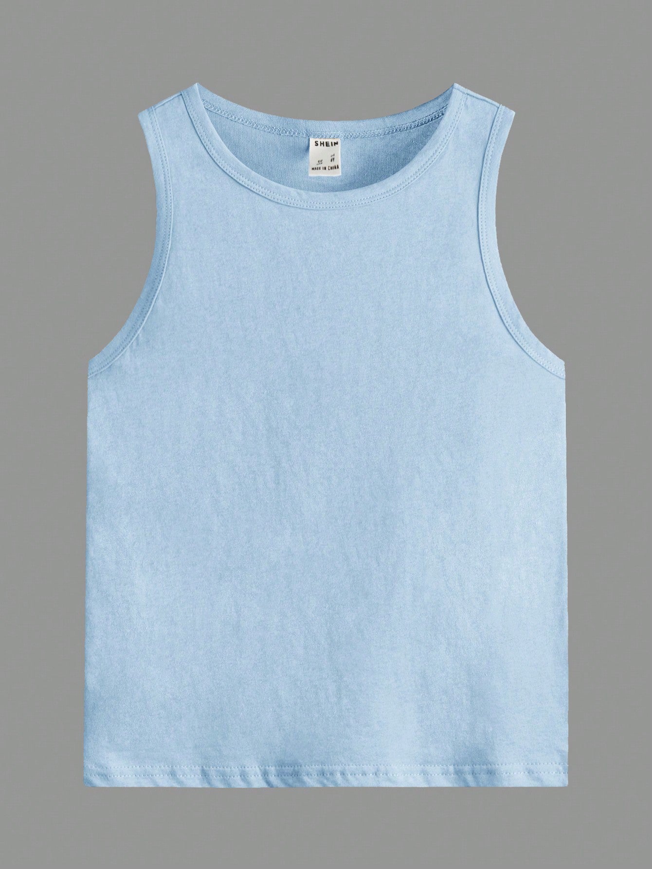 Tween Boy Casual Tank Top - Comfortable, Solid Color, Rib-Knit, Slight Stretch, Machine Washable