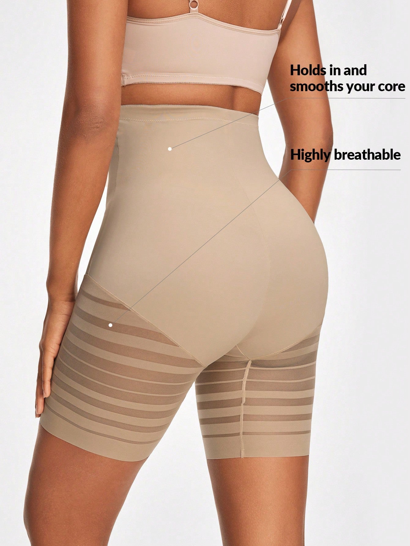 Women's Striped Shapewear Bottoms for Slimming and Comfort