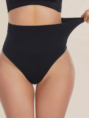 2 Pcs High Waist Seamless Thong Panties - Tummy Control & Butt Lifter Shapewear