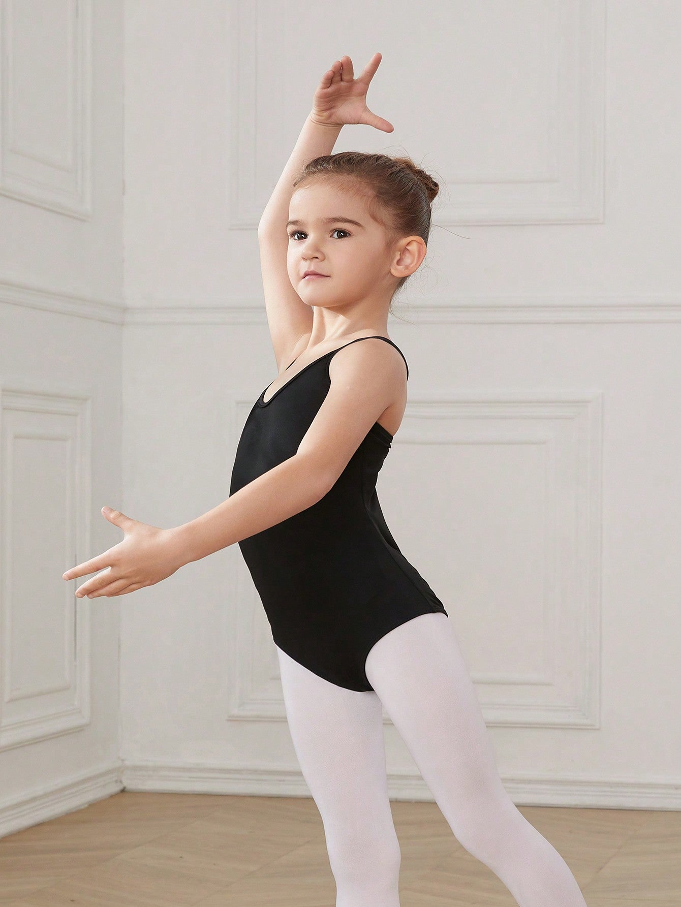 Tween Girl Sleeveless Ballet Leotard - High Stretch, Hollow-Out Back, Criss Cross Design