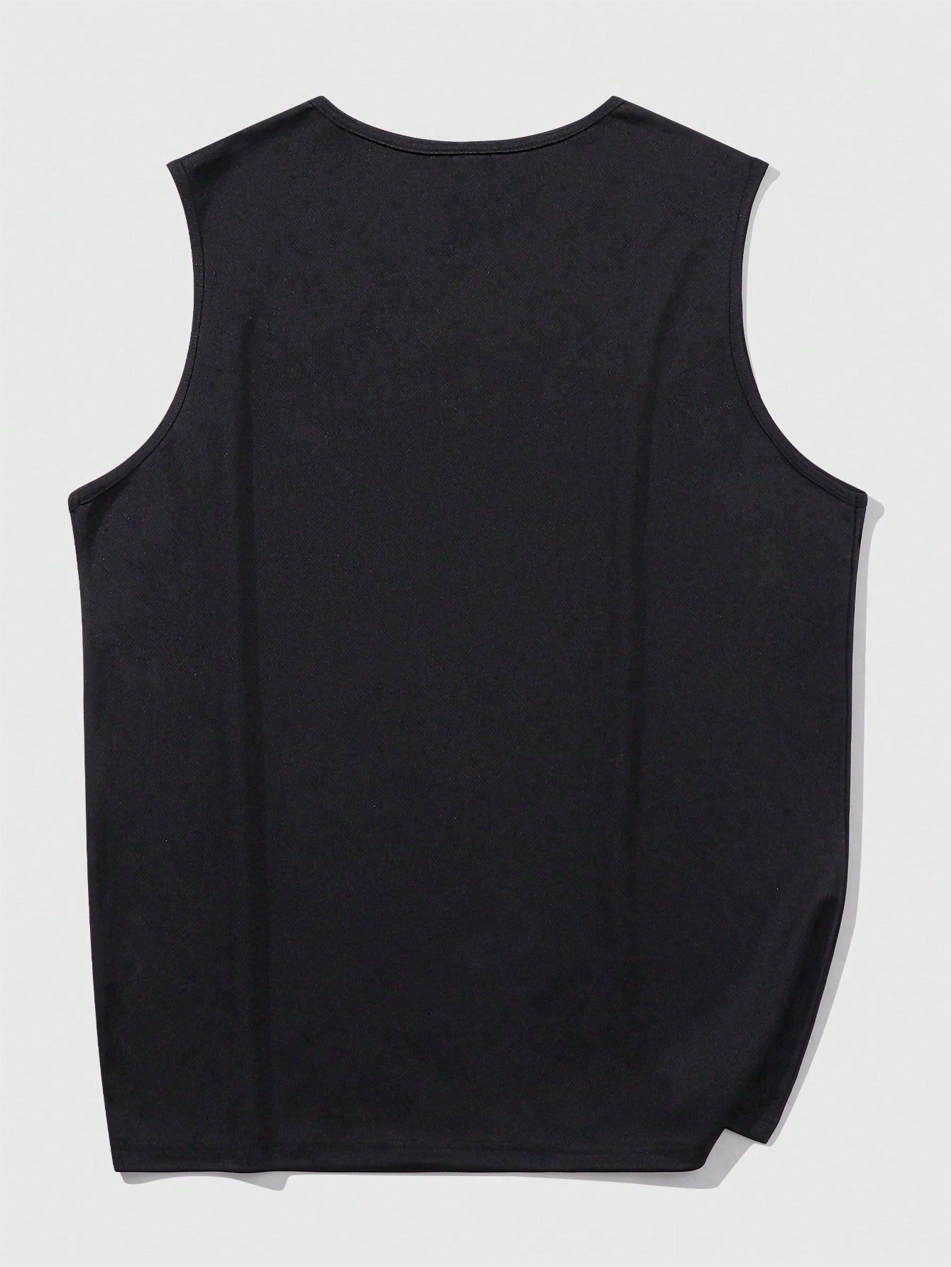 Men's Plus Size Slim Fit Sleeveless Round Neck Tank Top - Casual Summer Wear