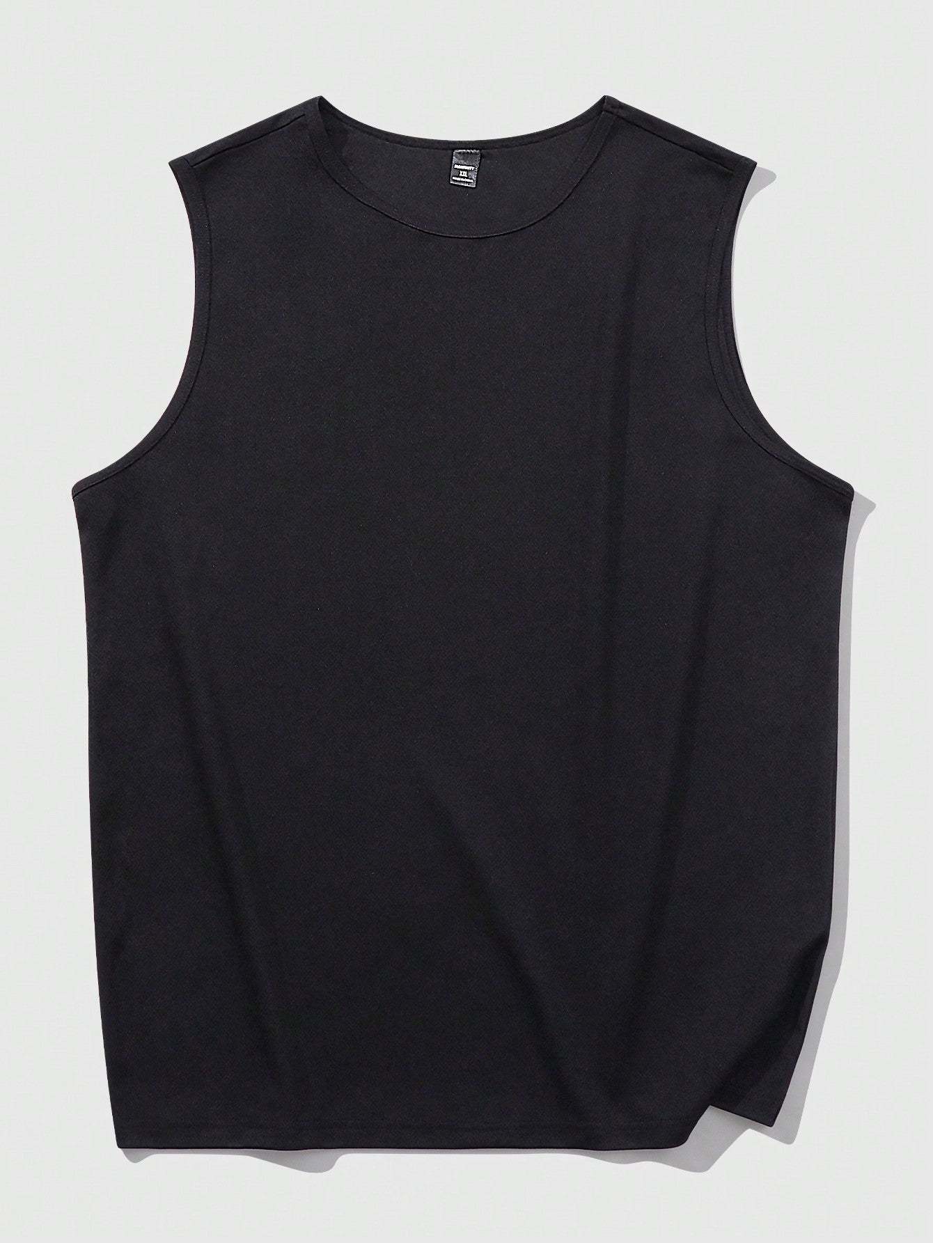 Men's Plus Size Slim Fit Sleeveless Round Neck Tank Top - Casual Summer Wear