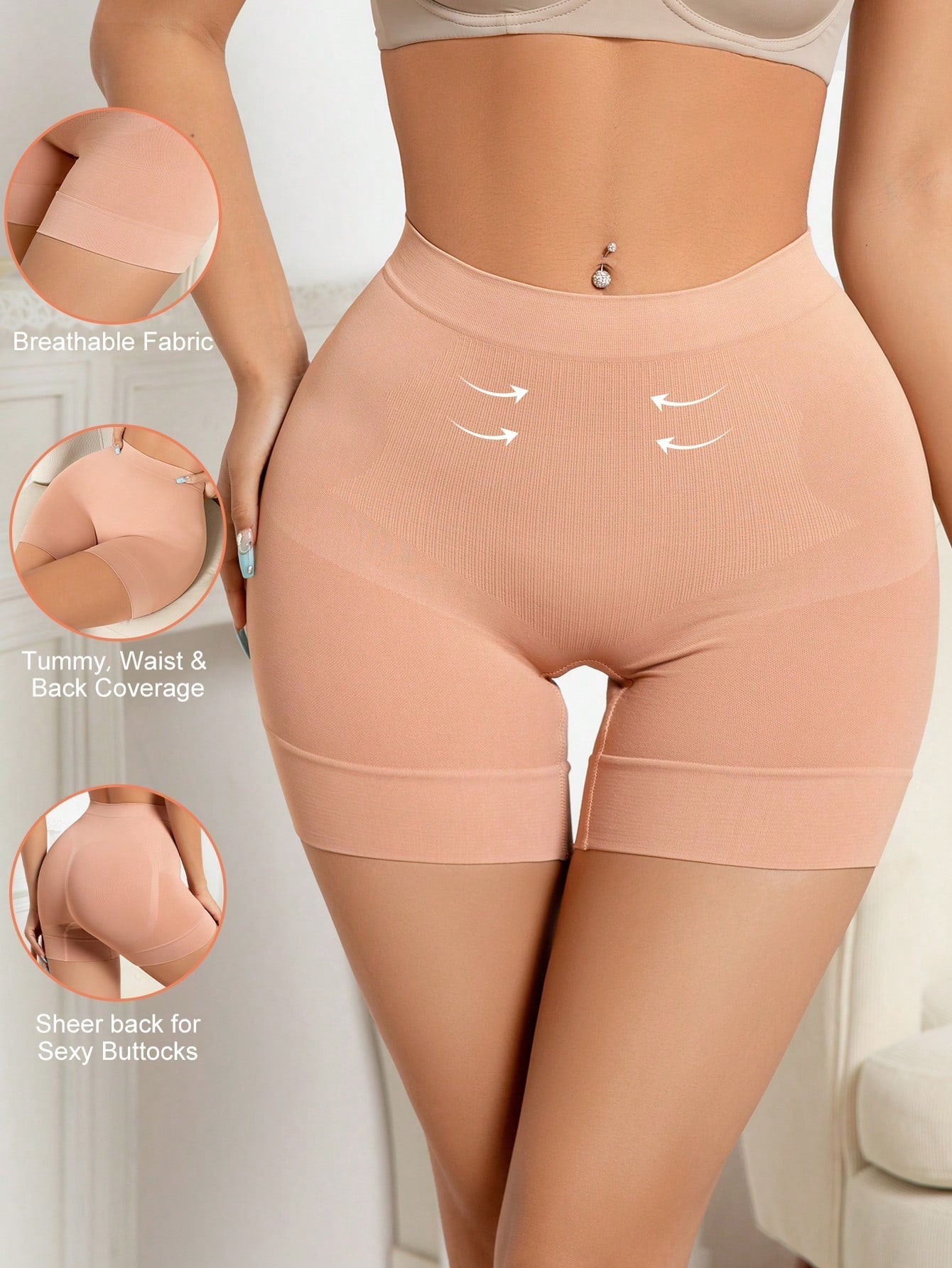 High Waist Tummy Control Shapewear Shorts for Women