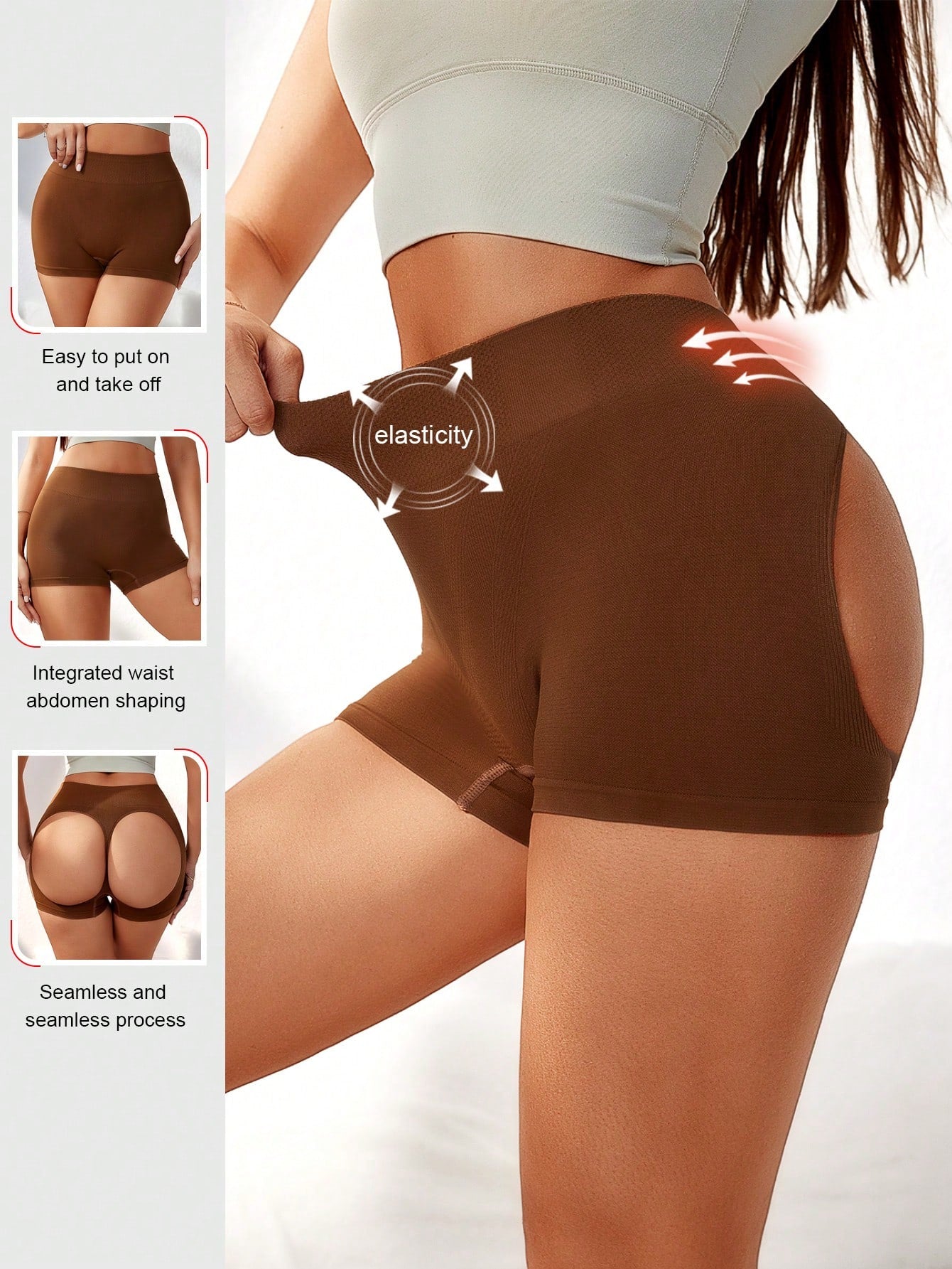 Seamless Cut Out Shapewear Shorts for Slimming and Comfort