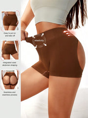 Women's Seamless Shapewear Shorts with Stylish Hollow Out Design