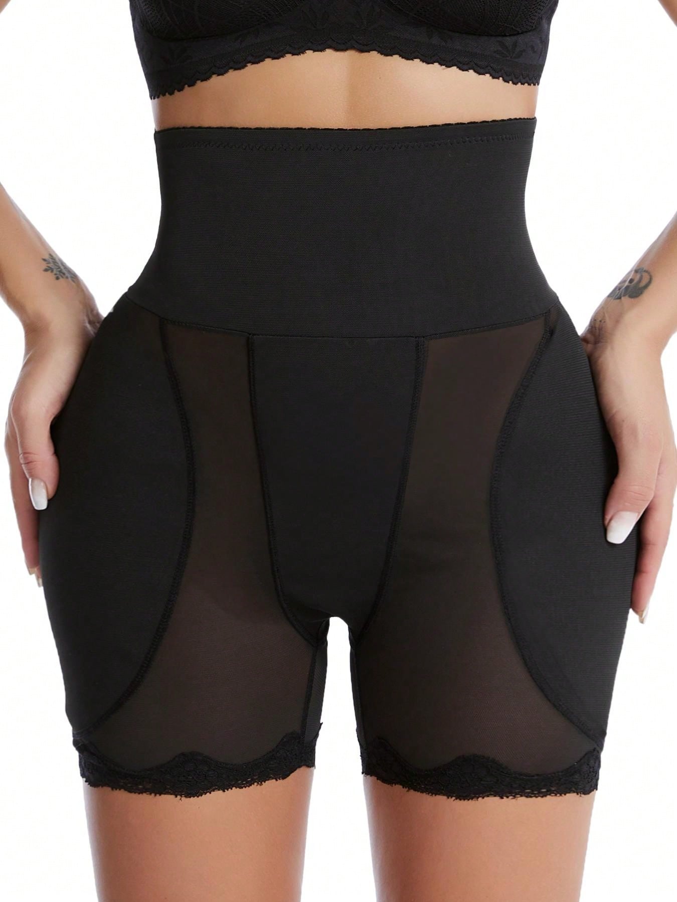 Women's High Waist Shapewear Briefs with Padded Hips and Tummy Control