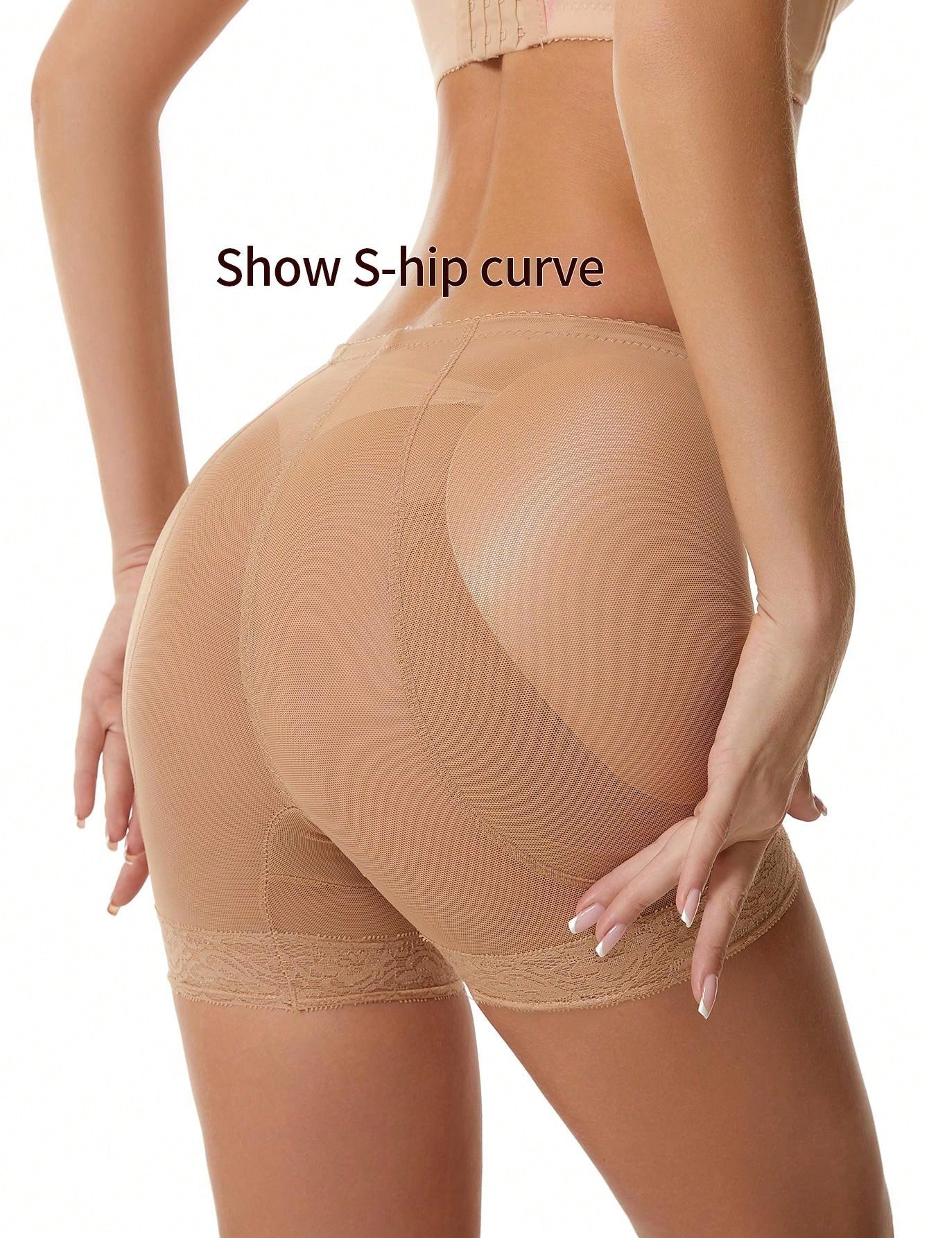 Women's High Waisted Tummy Control Shaper Panties with Padded Butt