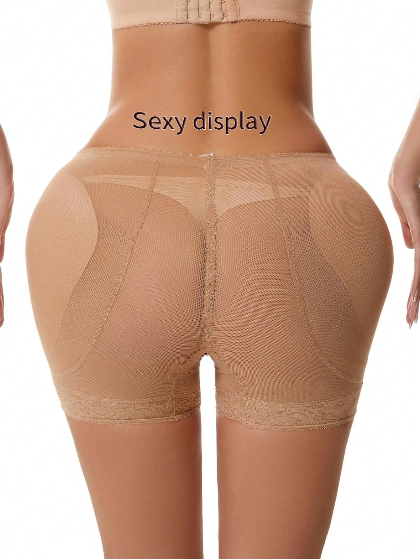 Women's High Waisted Tummy Control Shaper Panties with Padded Butt