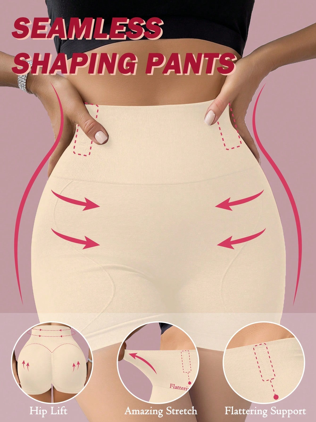 Women’s Seamless High-Waist Tummy Control Body Shaper Panties