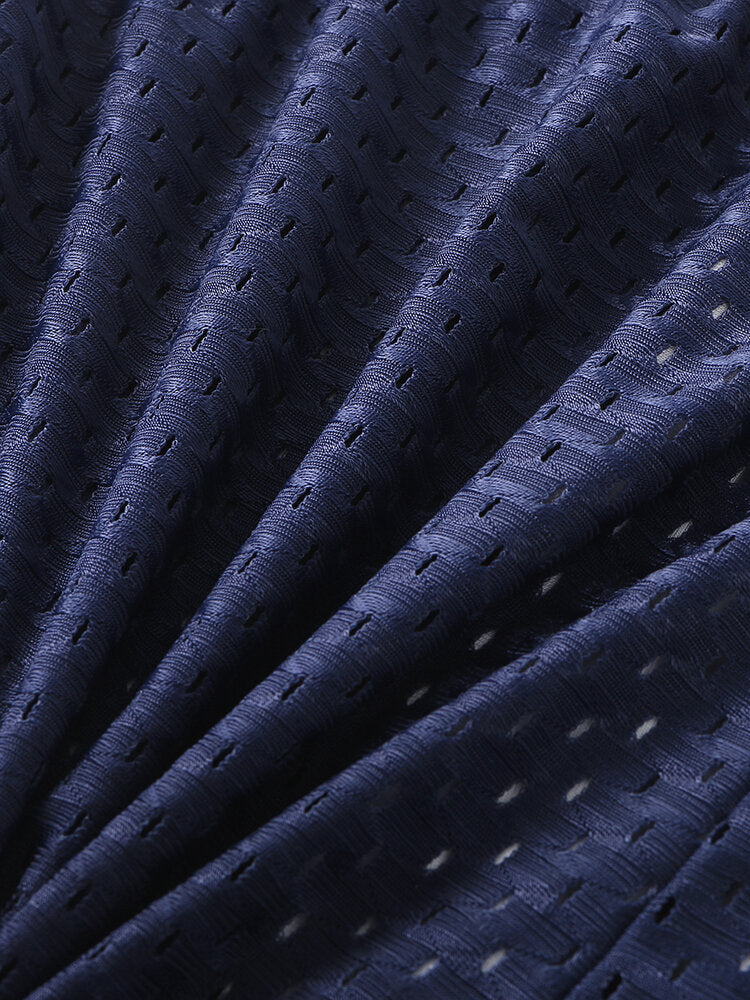 Mens Mesh Solid Color Breathable Thin Boyshorts Ice Silk Arrow Boxers Briefs