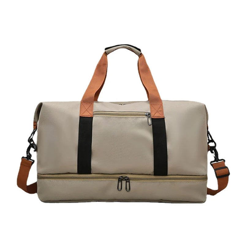 Unisex 32L Waterproof Oxford Crossbody Bag with Multi-Pockets for Summer Travel