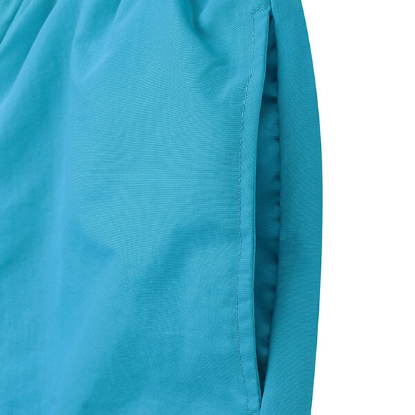 Waterproof Sport Drawstring Loose Thin Lightweight Solid Color Men Casual Beach Board Shorts