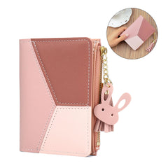 Tassels PU Leather Multi-Slots Short Money Bag Slim Card Holder Purse Wallet for Women