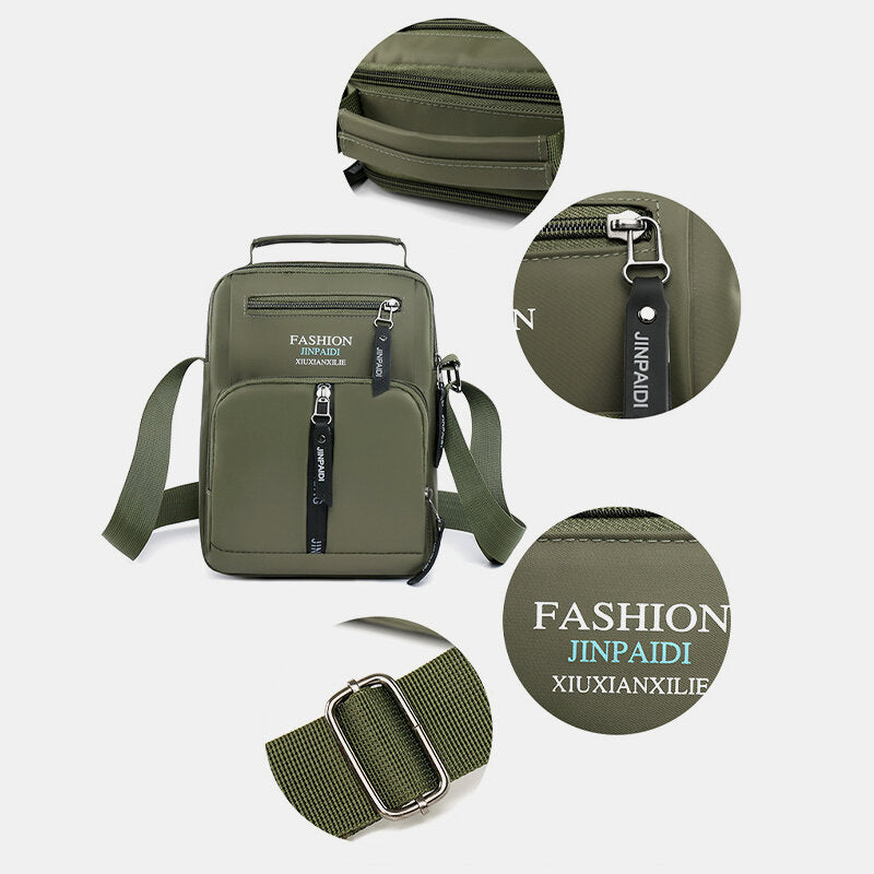 Men Oxford Cloth Multi-pocket Large Capacity Multi-Layers Waterproof Crossbody Bag Shoulder