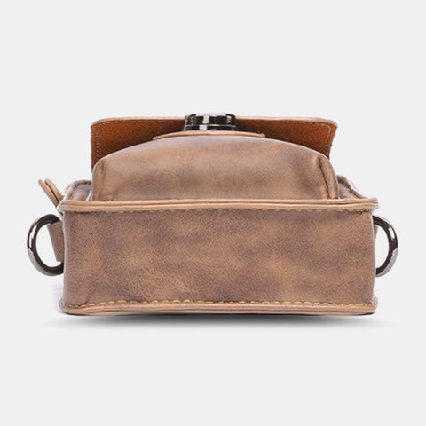 Men Casual Mini Wear-resistant Crossbody Bags Large Capacity 4.7 Inch Phone Bag Waist Belt With Hook