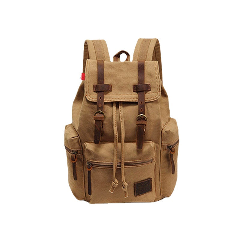 Men Vinatge Canvas Anti-theft Backpack Student Bag Travel