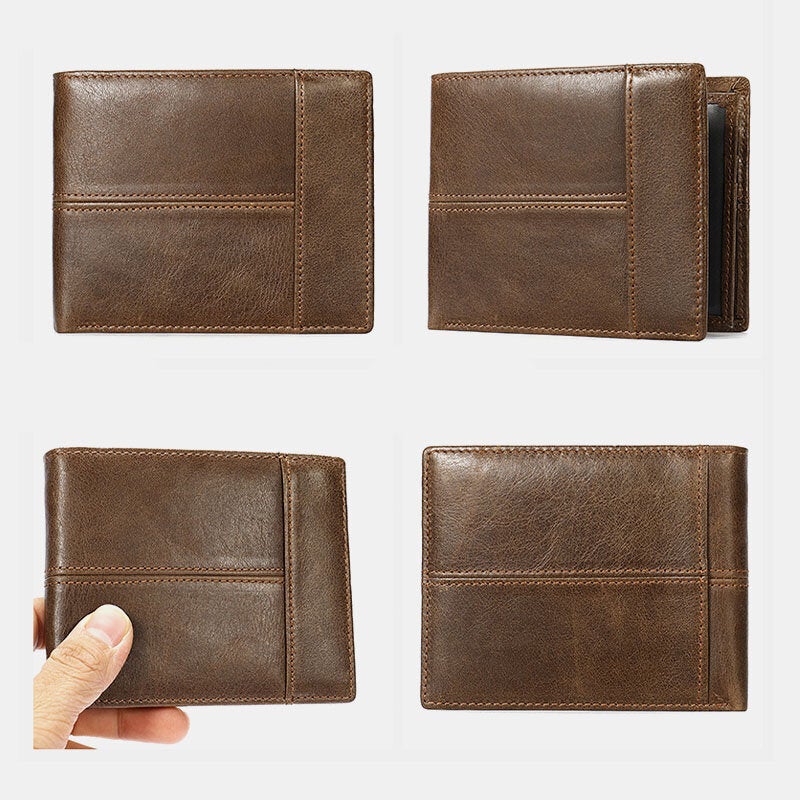 Women Genuine Leather RIFD Multifunctional Multi-card Slots Money Clip Wallet Purse Coin Purse